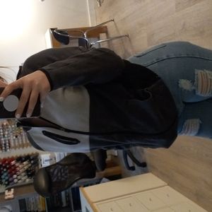 Black old navy zip up size XL in kids